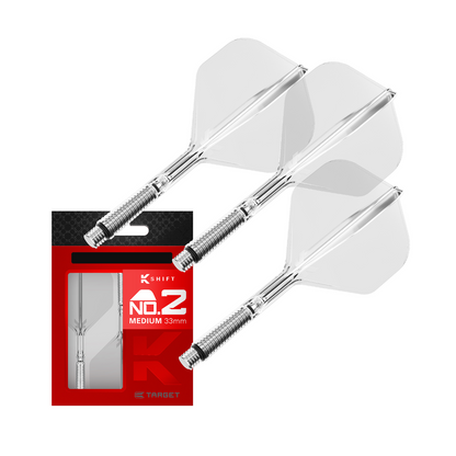 Dart Flights Target K-Shift Clear No.2