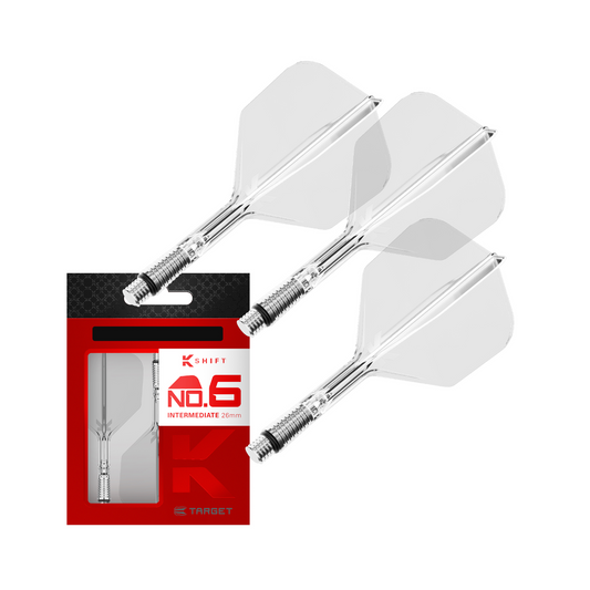 Dart Flights Target K-Shift Clear No.6