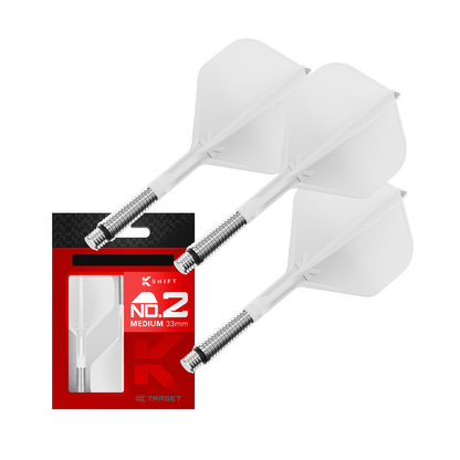 Dart Flights Target K-Shift Weiß No.2