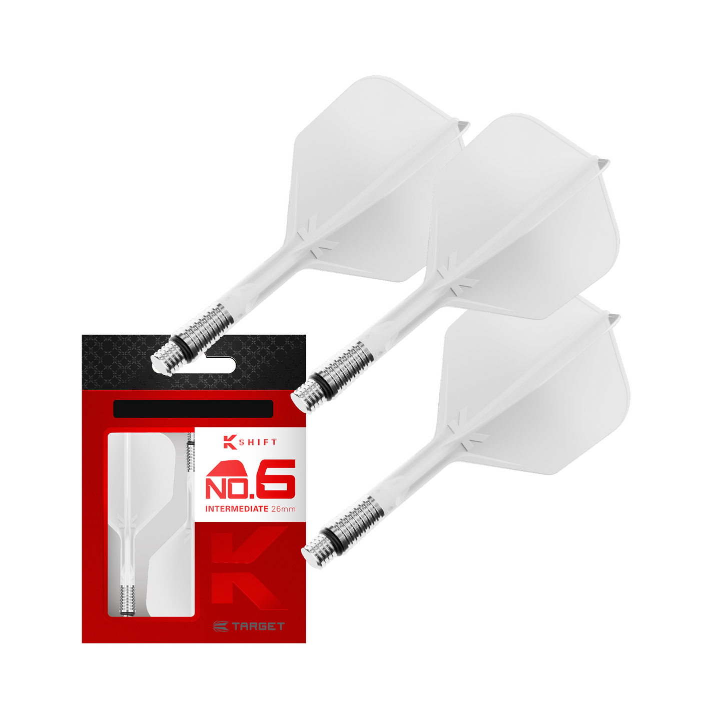 Dart Flights Target K-Shift Weiß No.6