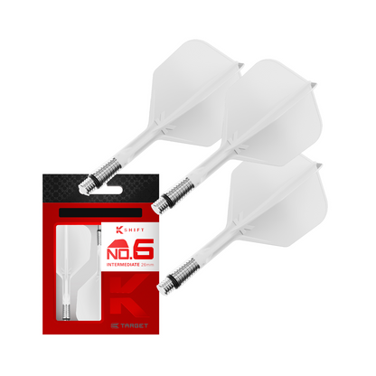 Dart Flights Target K-Shift Weiß No.6