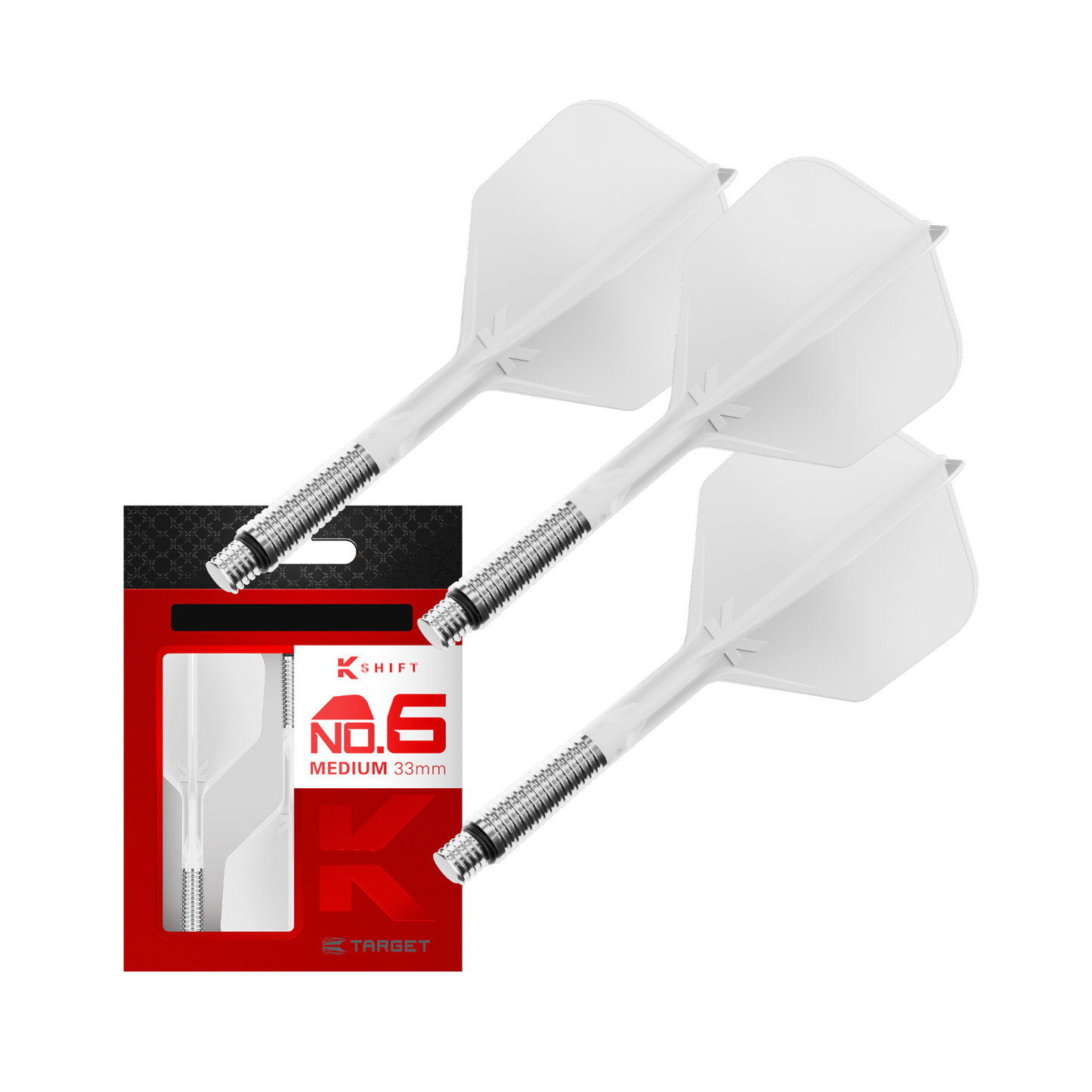 Dart Flights Target K-Shift Weiß No.6