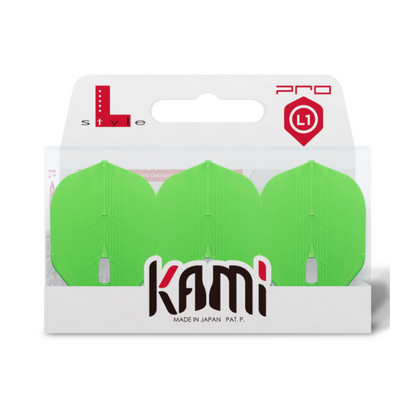 Dart Flights L-Style L1PRO Kami Standard Neon Grün