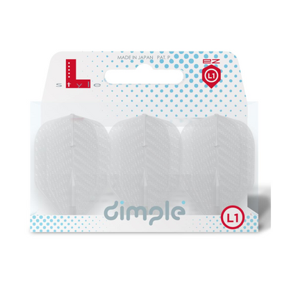 Dart Flights L-Style L1EZ DIMPLE Clear B. Standard