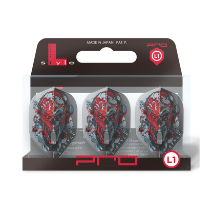 Dart Flight L-Style Signature Champagne Flight: L1PRO Standard Ryan Searle V4 Clear Black