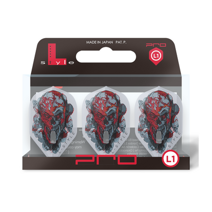 Dart Flight L-Style Signature Champagne Flight: L1PRO Standard Ryan Searle V4 Clear White