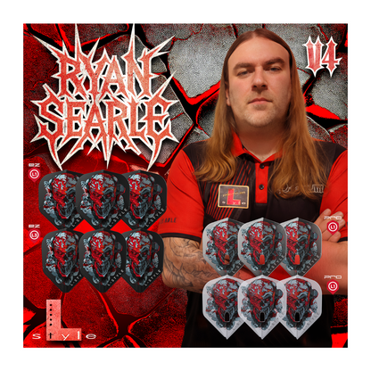 Dart Flights L-Style Signature Champagne Flight: L1EZ Standard Ryan Searle V4 Black