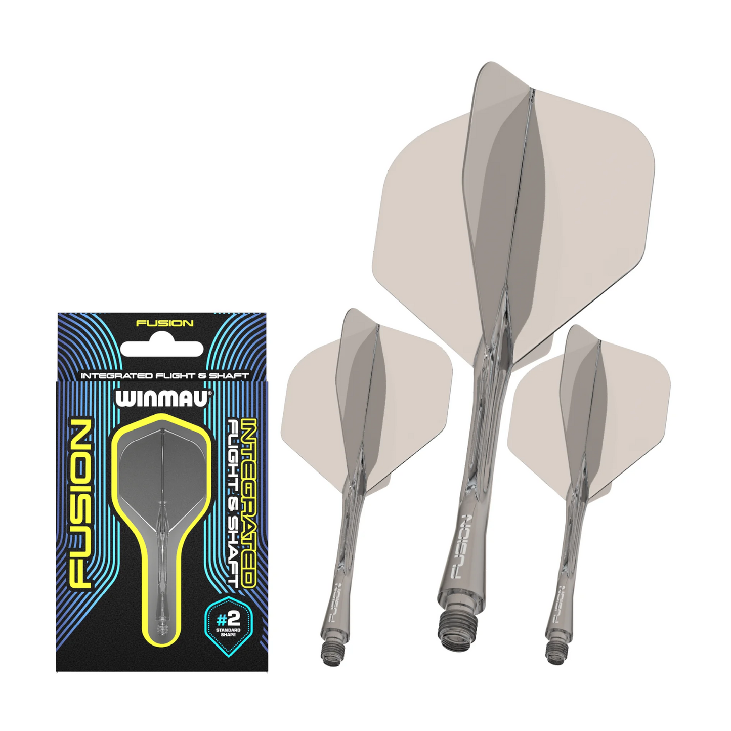 Dart Flight WINMAU Fusion System Smoke Grey