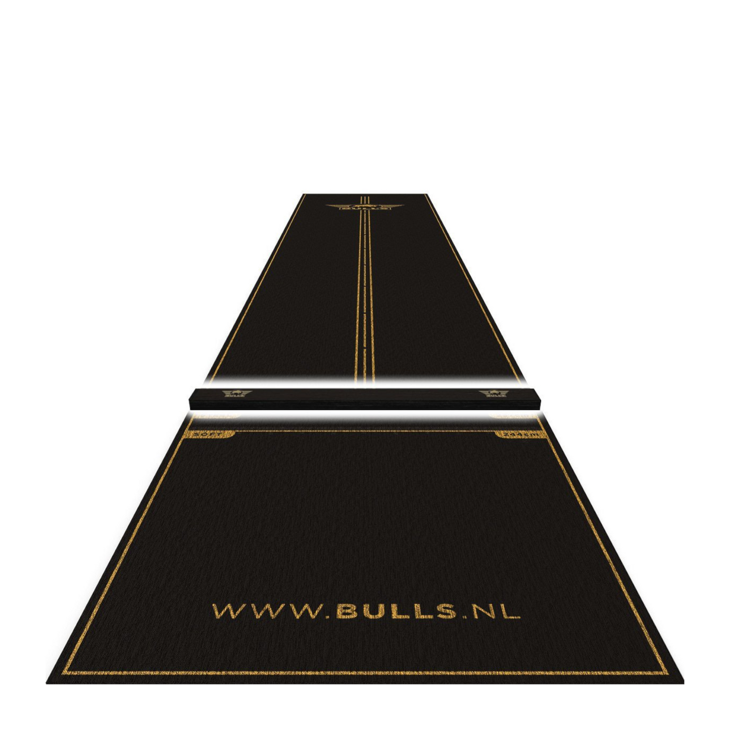 Dartmatte BULL'S Teppich Advantage Schwarz + Oche 300 x 85 cm