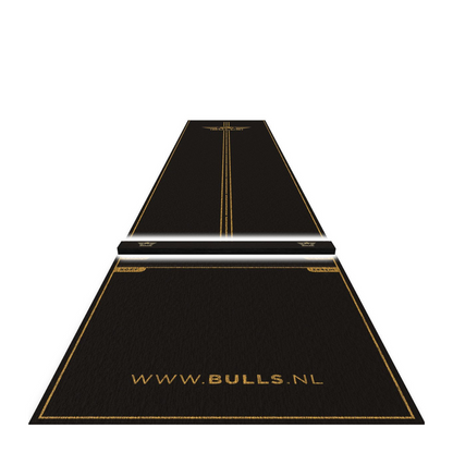 Dartmatte BULL'S Teppich Advantage Schwarz + Oche 300 x 85 cm