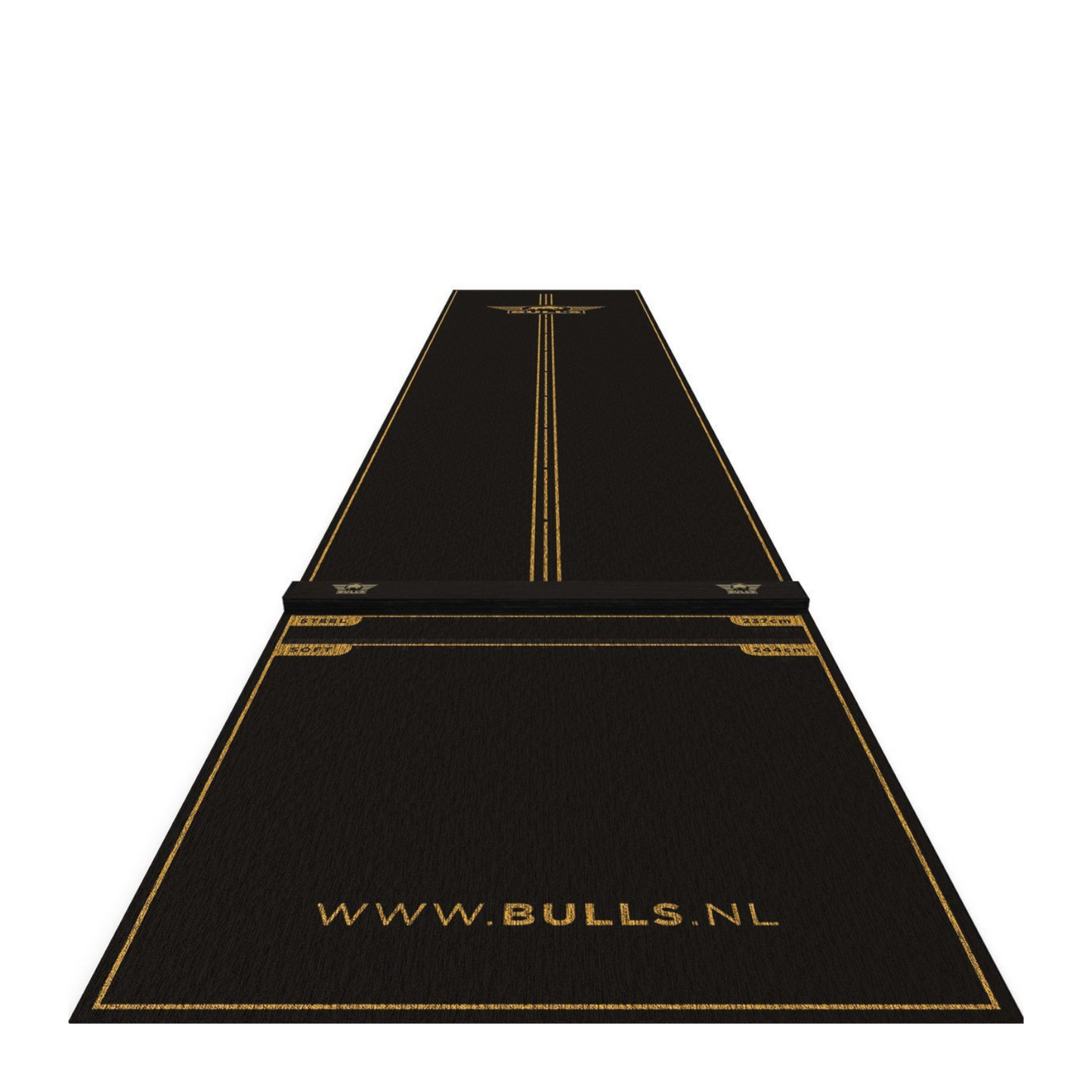 Dartmatte BULL'S Teppich Advantage Schwarz + Oche 300 x 85 cm
