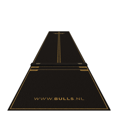 Dartmatte BULL'S Teppich Advantage Schwarz + Oche 300 x 85 cm