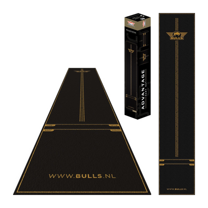 Dartmatte BULL'S Teppich Advantage Schwarz 300 x 85 cm