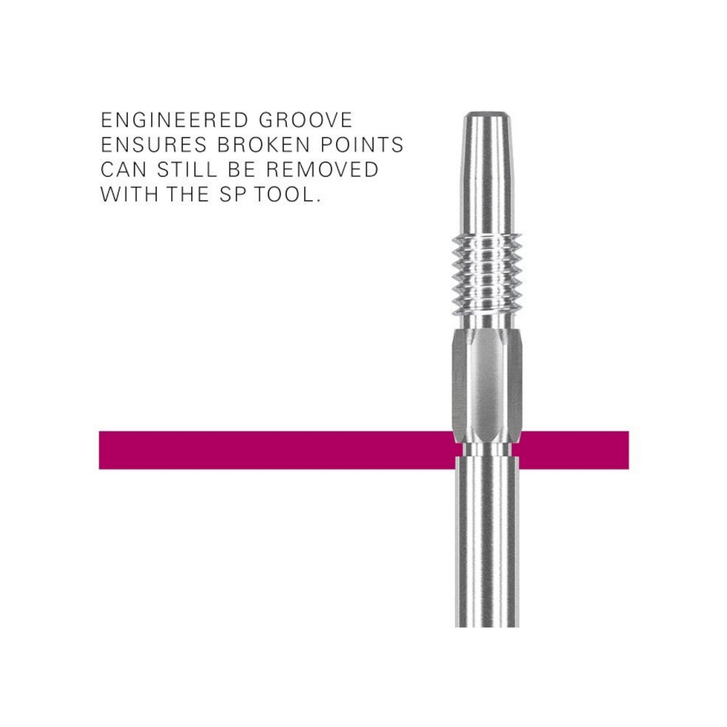 Steeldart Spitzen TARGET SWISS POINT DIAMOND PRO Silber 40 mm