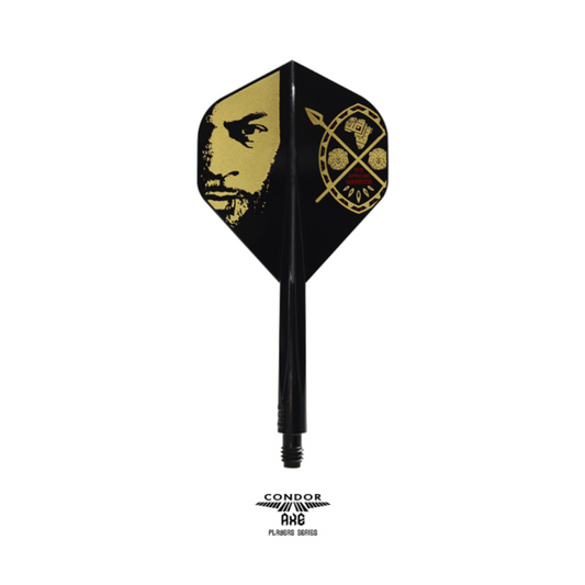 Dart Flights CONDOR AXE A.W Inspiration3 Schwarz Standard