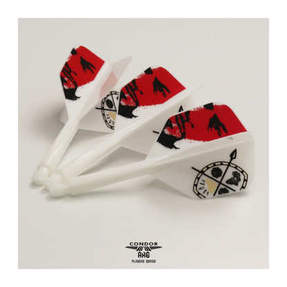 Dart Flights CONDOR AXE A.W Inspiration3 Weiß Small