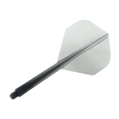 Dart Flights CONDOR Plain (Zero Stress) Clear Black Standard