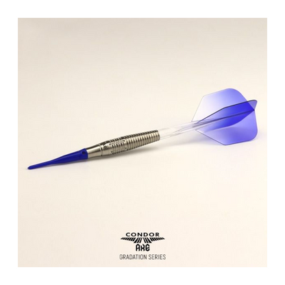 Dart Flights CONDOR AXE Gradiation Blue Clear Small