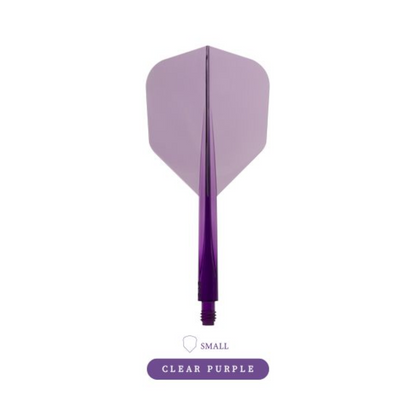 Dart Flights CONDOR Plain (Zero Stress) Clear Purple Small