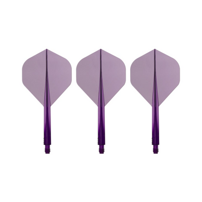 Dart Flights CONDOR Plain (Zero Stress) Clear Purple Standard