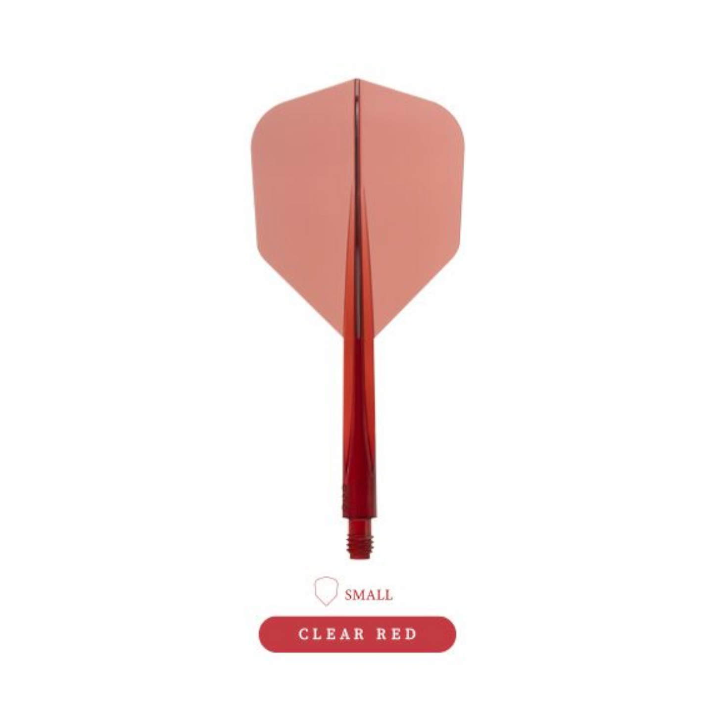 Dart Flights CONDOR AXE Clear-Red Small