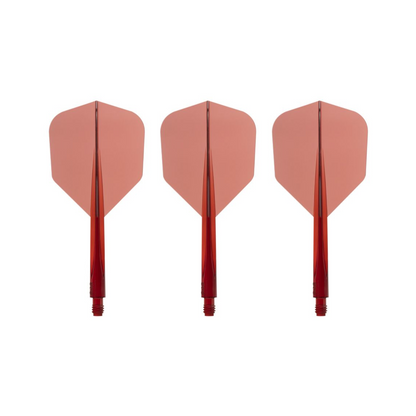 Dart Flights CONDOR AXE Clear-Red Small