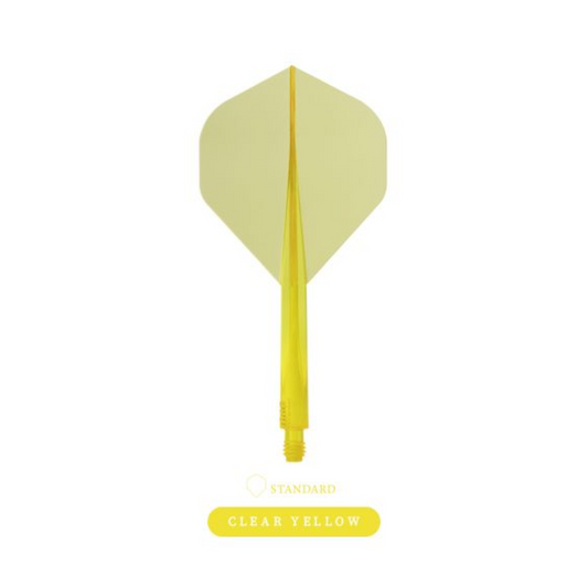 Dart Flights CONDOR AXE Clear-Yellow Standard