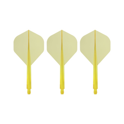 Dart Flights CONDOR AXE Clear-Yellow Standard