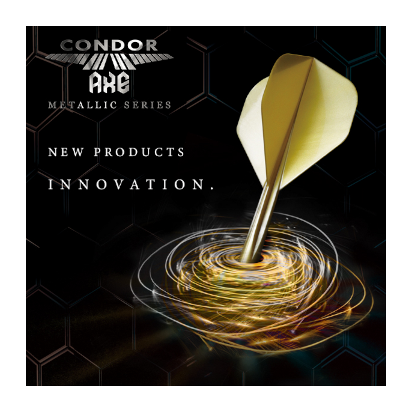 Dart Flights CONDOR AXE Metallic Gold Standard