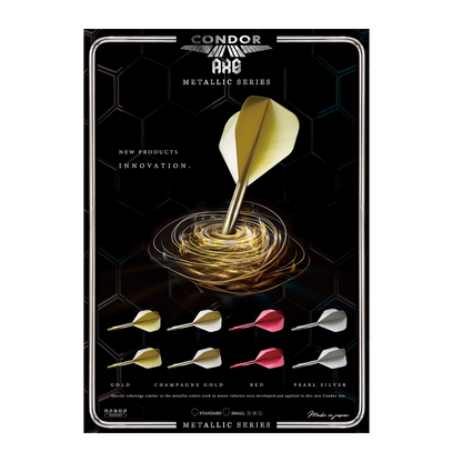 Dart Flights CONDOR AXE Metallic Champaign Gold Standard