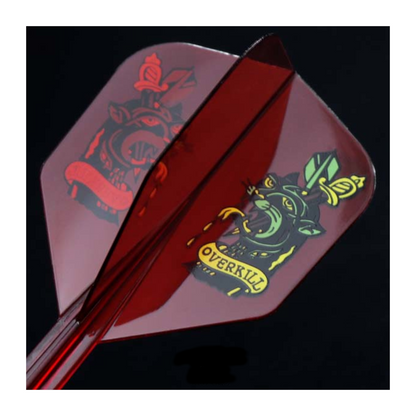 Dart Flights CONDOR AXE Over Kill Clear Blood Small