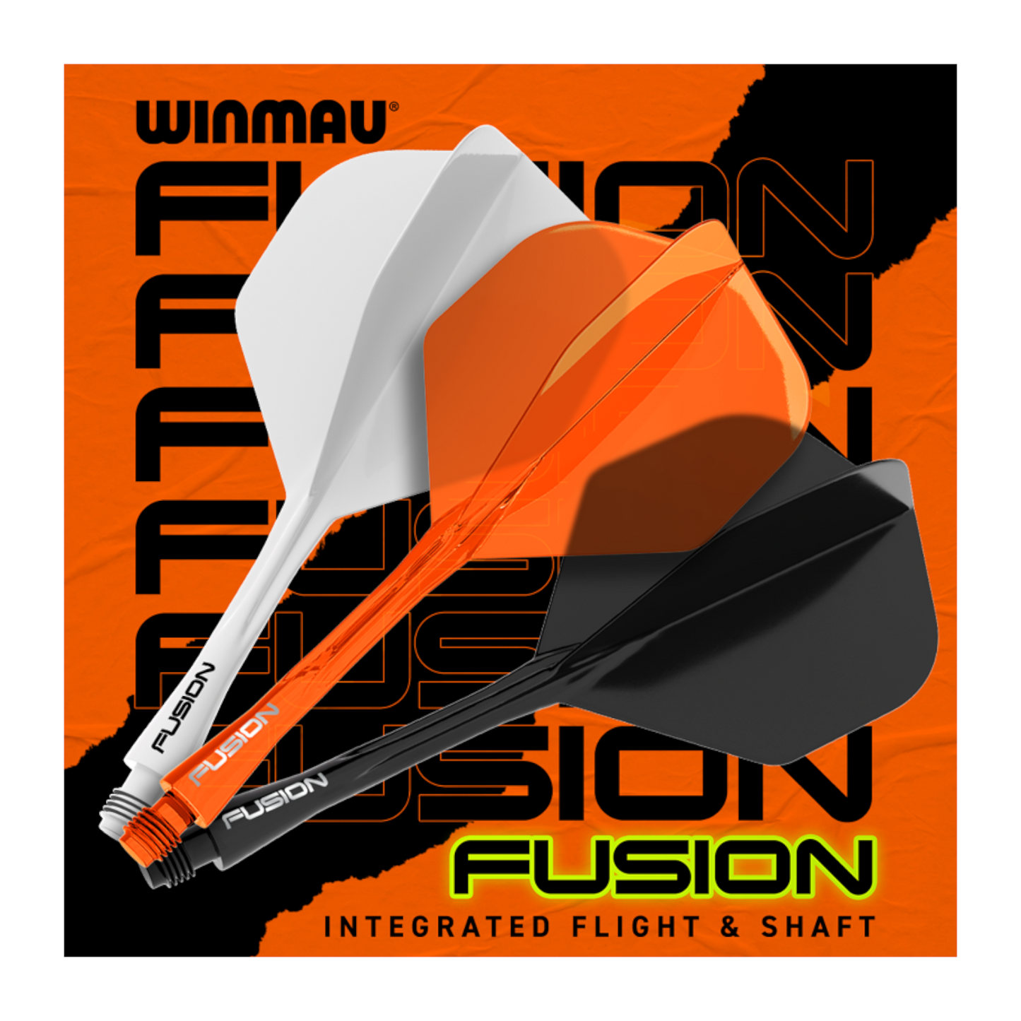 Dart Flight WINMAU Fusion System Orange