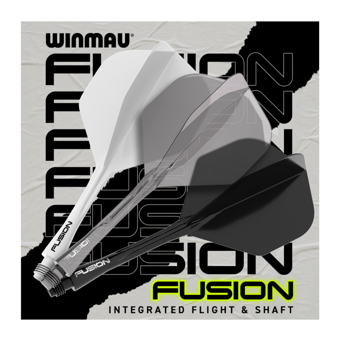 Dart Flight WINMAU Fusion System Smoke Grey