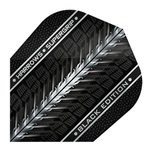 Dart Flights HARROWS Supergrip Black Edition