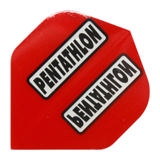 Dart Flights Pentathlon red