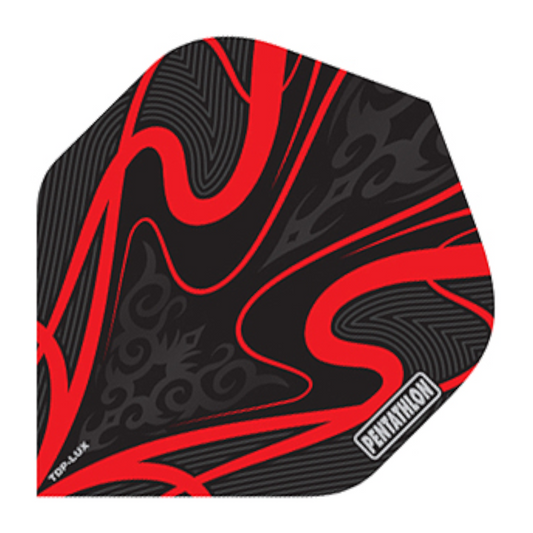 Dart Flights Pentathlon TDP LUX red