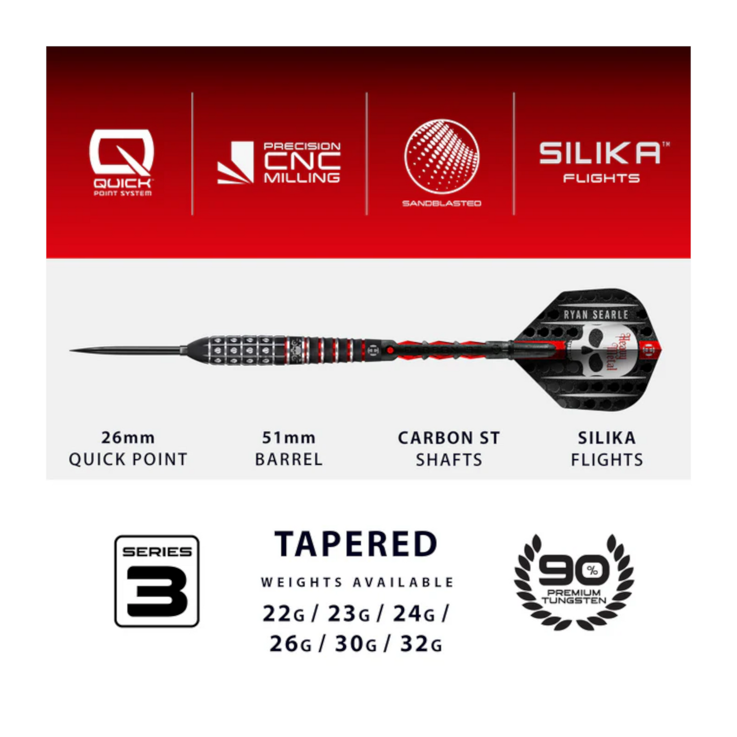 Steeldart HARROWS Ryan Searle Series 3 QUICK Point 90%