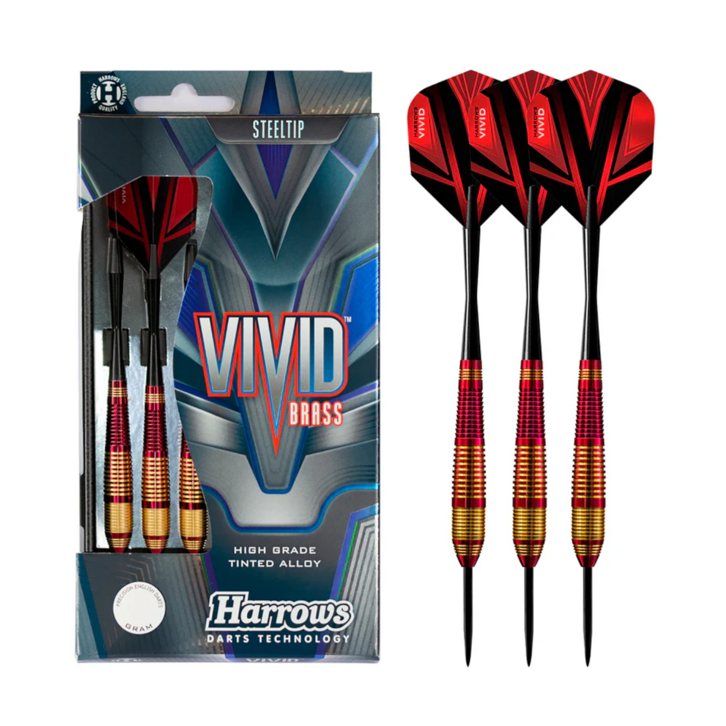 Steeldart  HARROWS Vivid Red