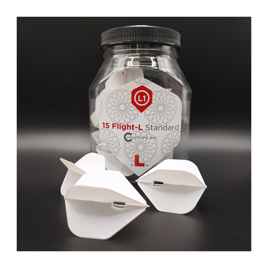 Dart Flights L-Style Flights Champagne - L1PRO Standard - 5 Satz im Glas