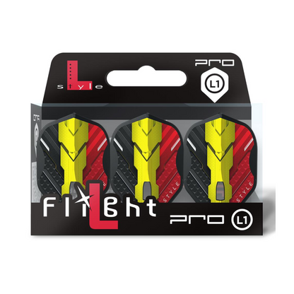 Dart Flights L-Style Signature Champagne Flight: L1PRO V Series Type C Black