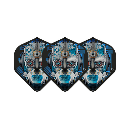 Dart Flights L-Style Signature Champagne Flight: L1EZ Standard Berry Van Peer v3 Black