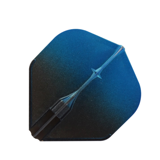 Dart Flights L-Style Two Tone L1EZ Standard Black/Blue