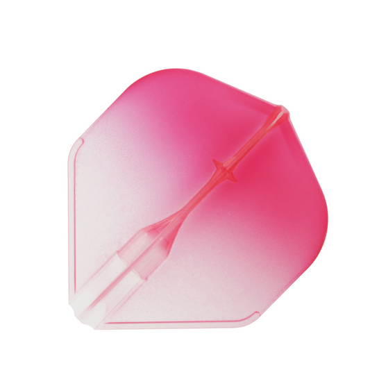 Dart Flights L-Style Two Tone L1EZ Standard Clear/Pink