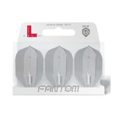 Dart Flights L-Style L3EZ Fantom Clear