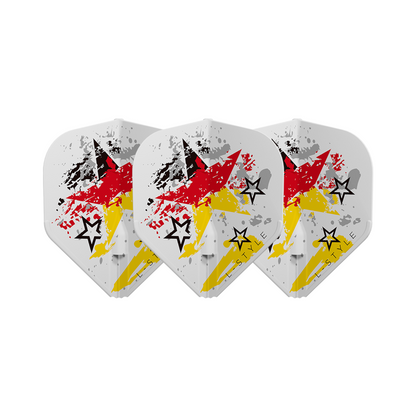 Dart Flights L-Style Signature Champagne Flight: L1EZ Standard Stefanie Rennoch White