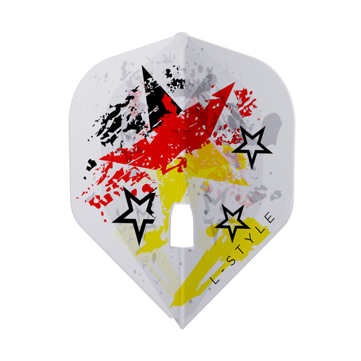 Dart Flights L-Style Signature Champagne Flight:  L1PRO Stefanie Rennoch Clear  White