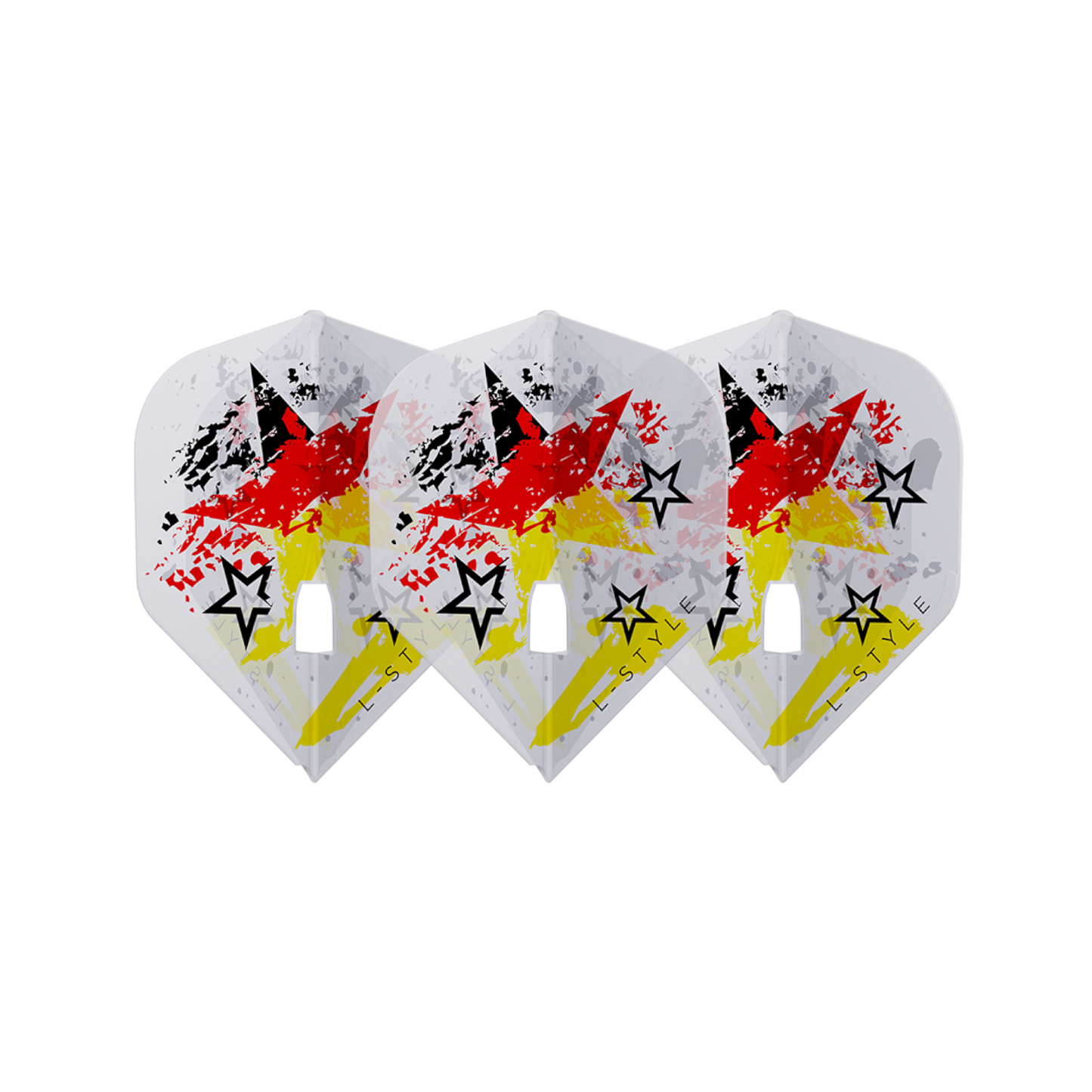 Dart Flights L-Style Signature Champagne Flight:  L1PRO Stefanie Rennoch Clear  White