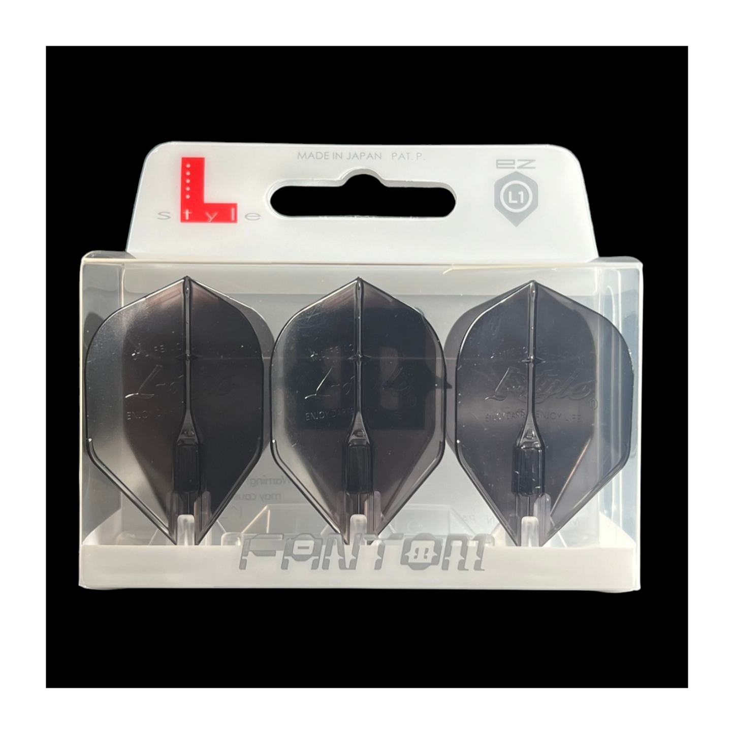 Dart Flights L-Style L1EZ Fantom Black