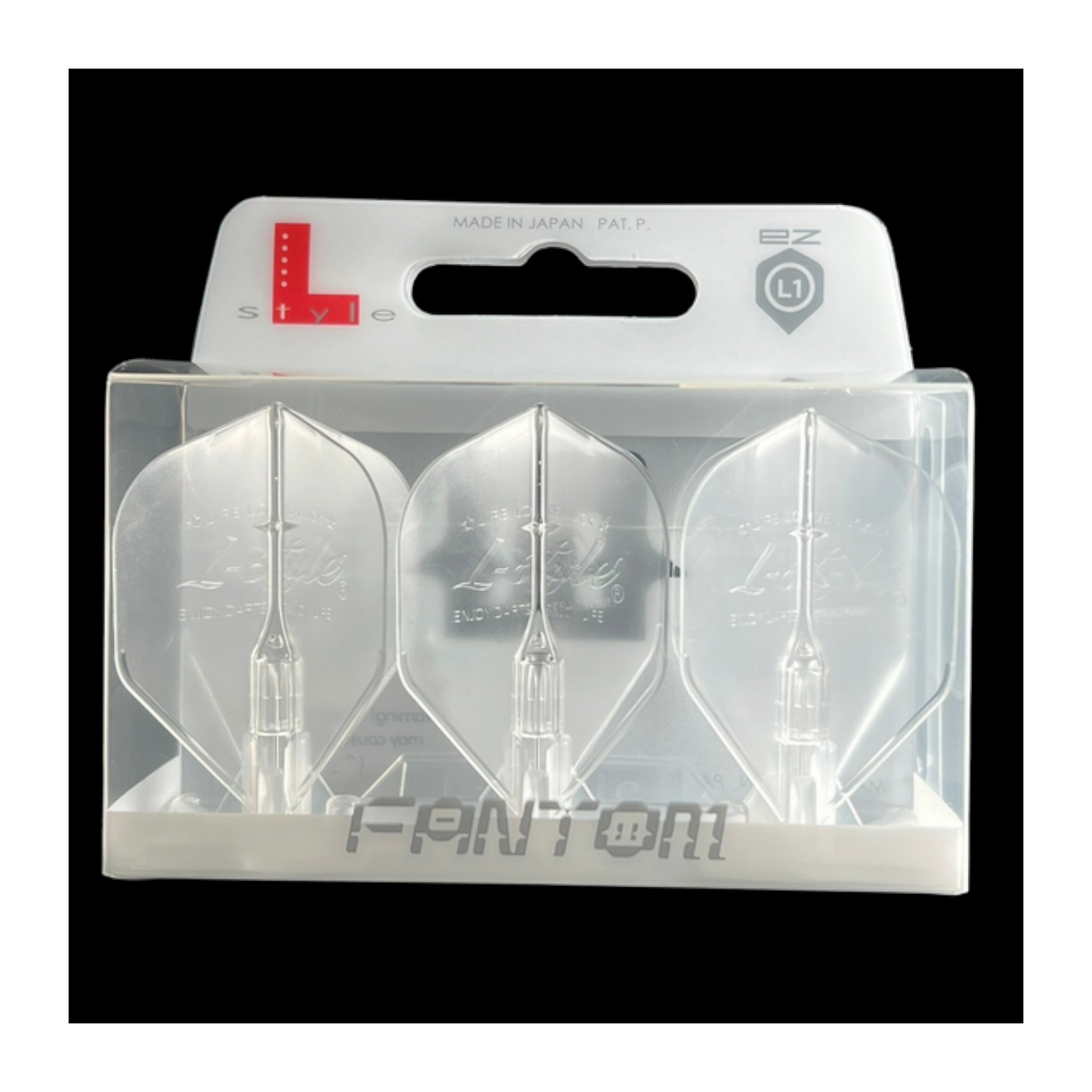 Dart Flights L-Style L1EZ Fantom Clear