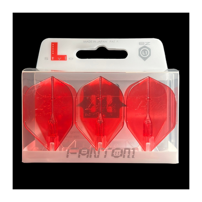 Dart Flights L-Style L1EZ Fantom Red